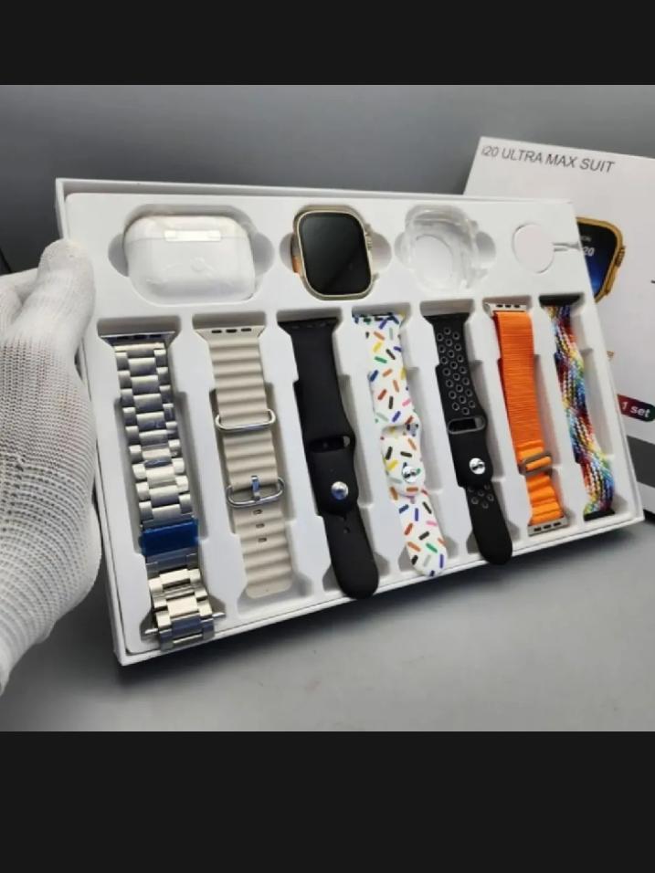 10-IN-1 ULTRA COMBO 🔥 Smart Watch + AirPods + 7 Straps | BIG 2.3" Display | COD